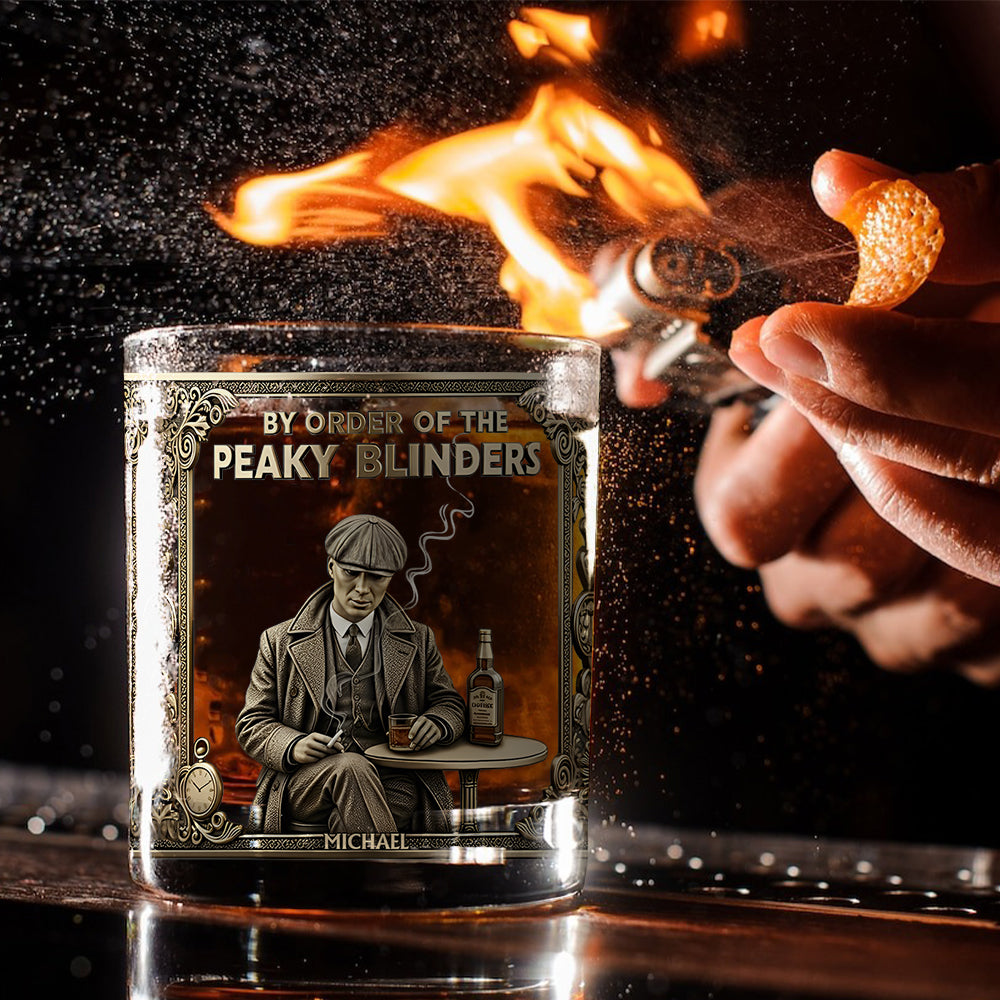 By Oder Of The Gang - Personalized Street Gang Whiskey Glass