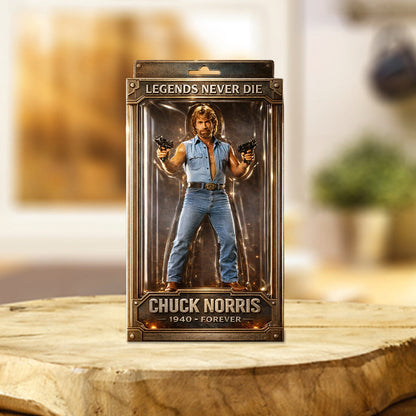 Legend Never Dies, RIP Chuck - Trending Custom Shaped Acrylic Plaque