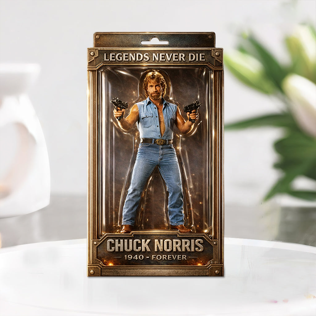 Legend Never Dies, RIP Chuck - Trending Custom Shaped Acrylic Plaque