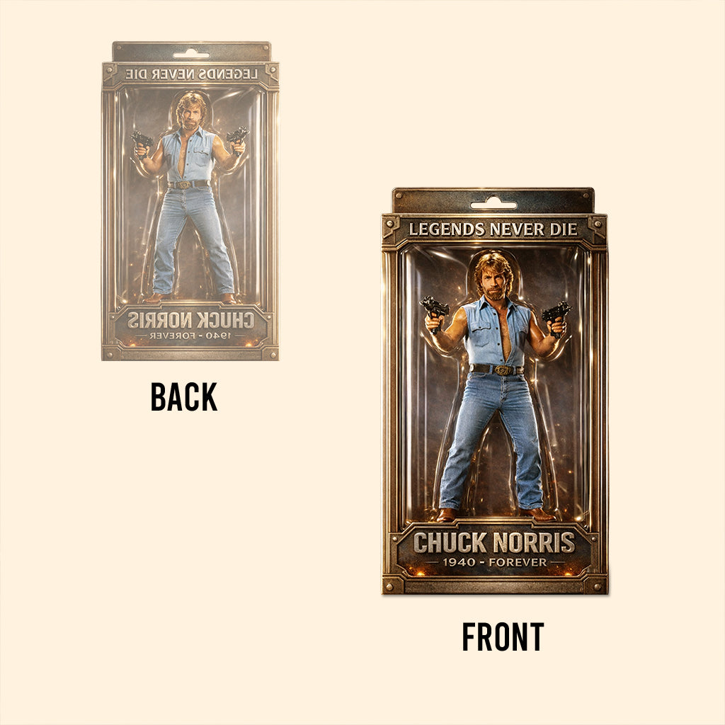 Legend Never Dies, RIP Chuck - Trending Custom Shaped Acrylic Plaque
