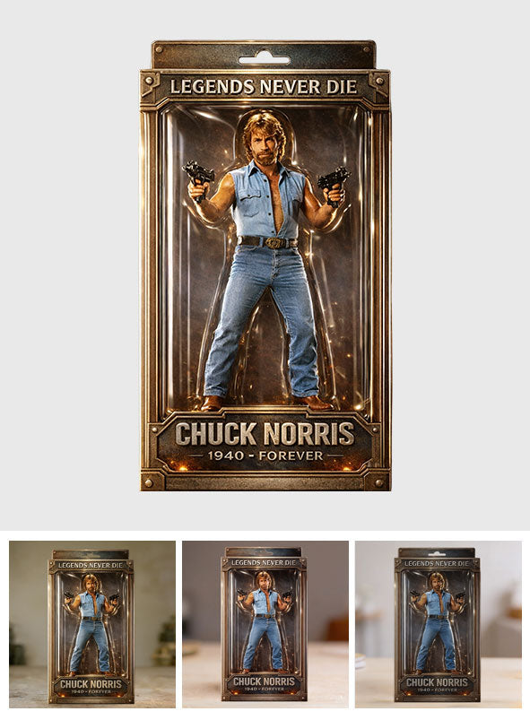Legend Never Dies, RIP Chuck - Trending Custom Shaped Acrylic Plaque