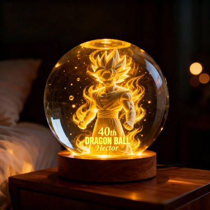 40th Anniversary - Personalized Seven Balls Crystal Ball Night Light