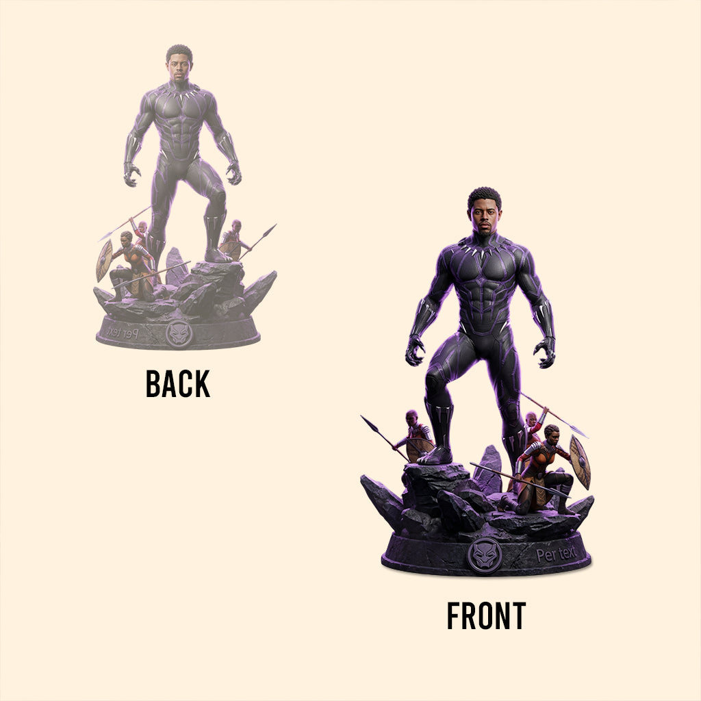 Custom Any Photo The Panther Hero - Personalized Marvelous Universe Custom Shaped Acrylic Plaque