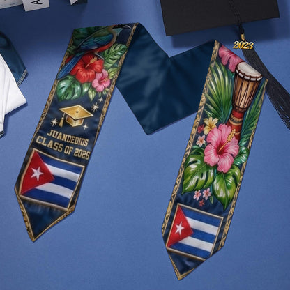 Proud Cuba, Class Of 2026 - Personalized Graduation Stole