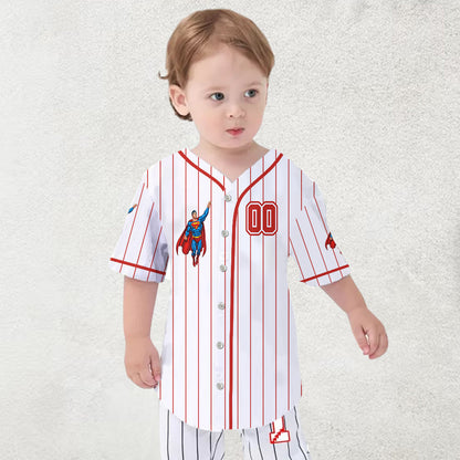 Super Kids - Personalized Kid Baseball Jersey