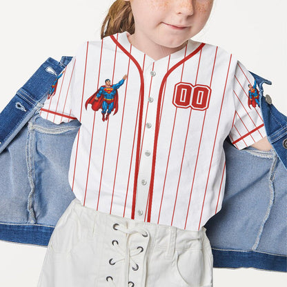 Super Kids - Personalized Kid Baseball Jersey