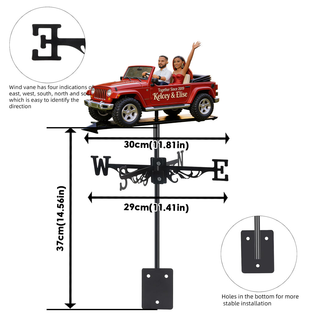 You & Me We Got This - Personalized Couple Weather Vane