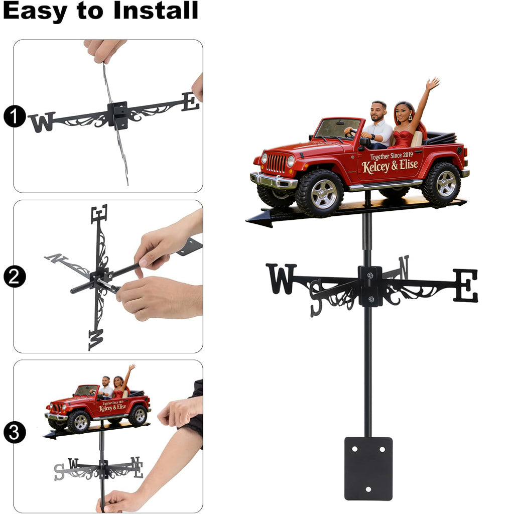 You & Me We Got This - Personalized Couple Weather Vane