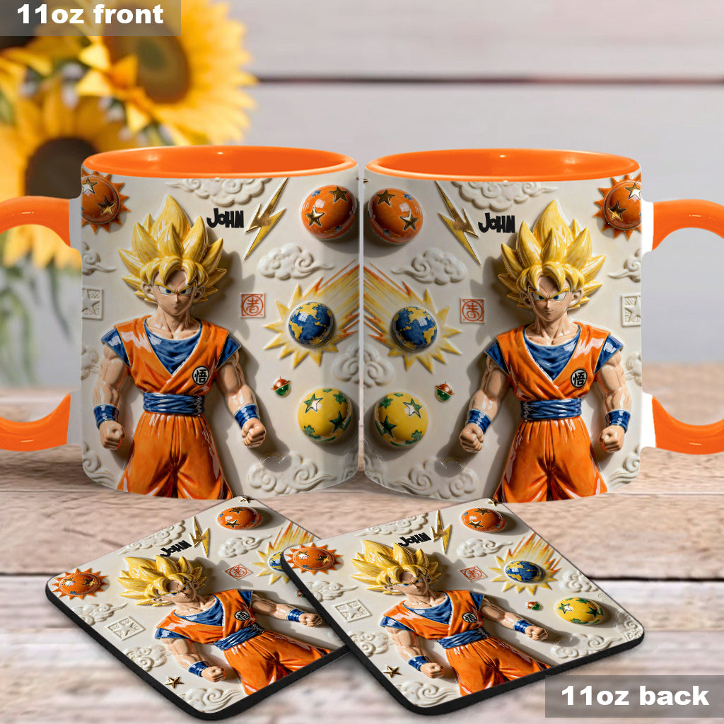 Strong Balls - Personalized Seven Balls Accent Mug & Coaster