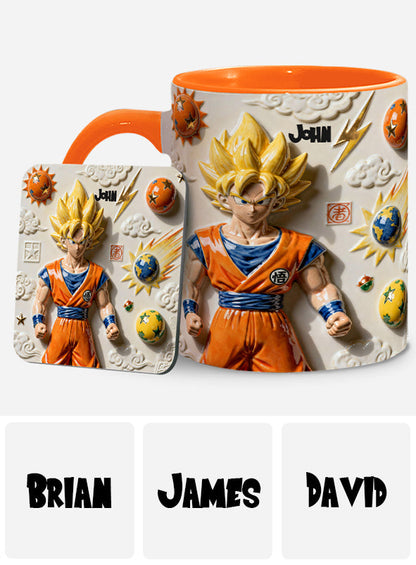 Strong Balls - Personalized Seven Balls Accent Mug & Coaster