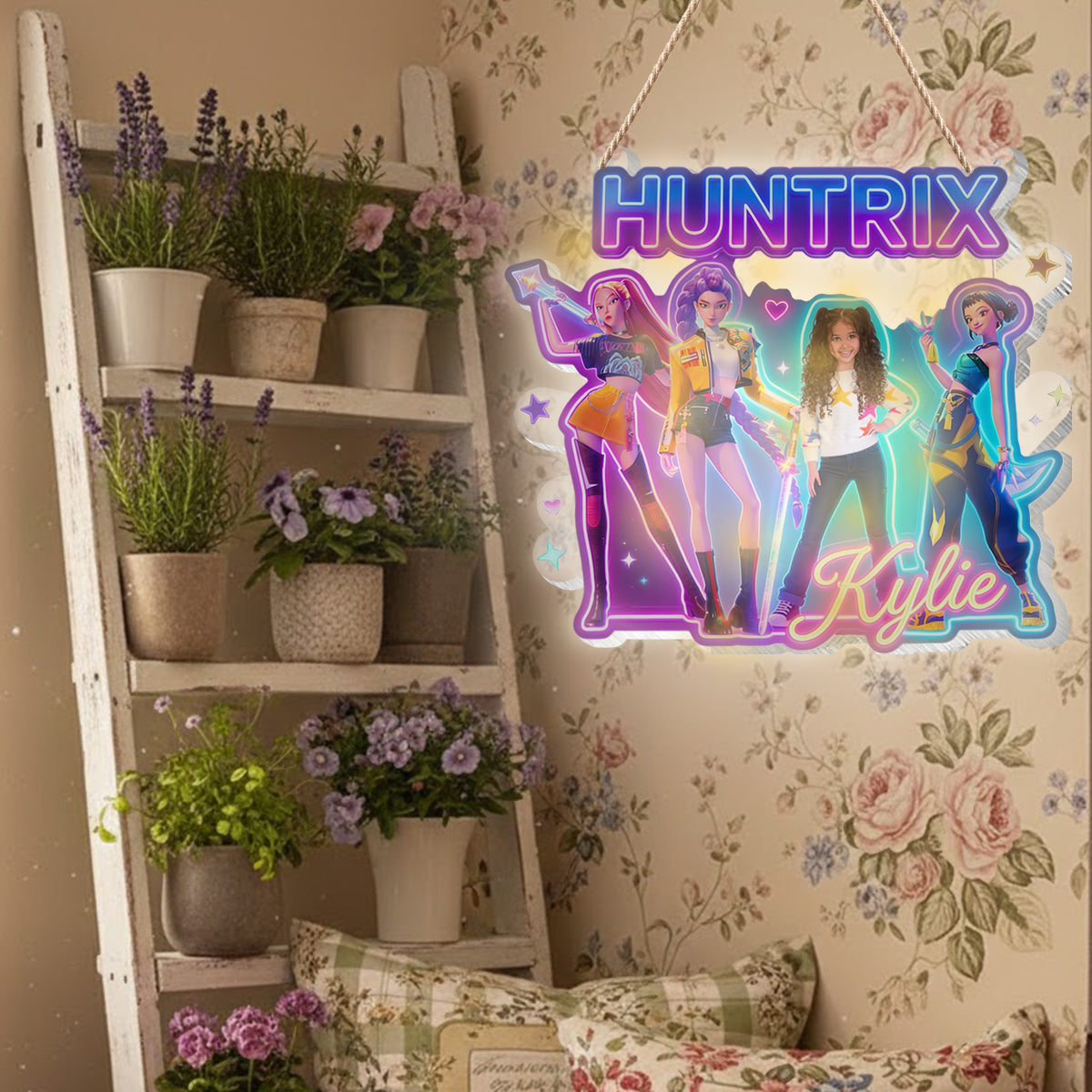 Musical K-Pop Movie Fan - Personalized Kid LED Light Acrylic Sign