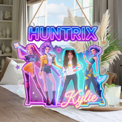 Musical K-Pop Movie Fan - Personalized Kid LED Light Acrylic Sign