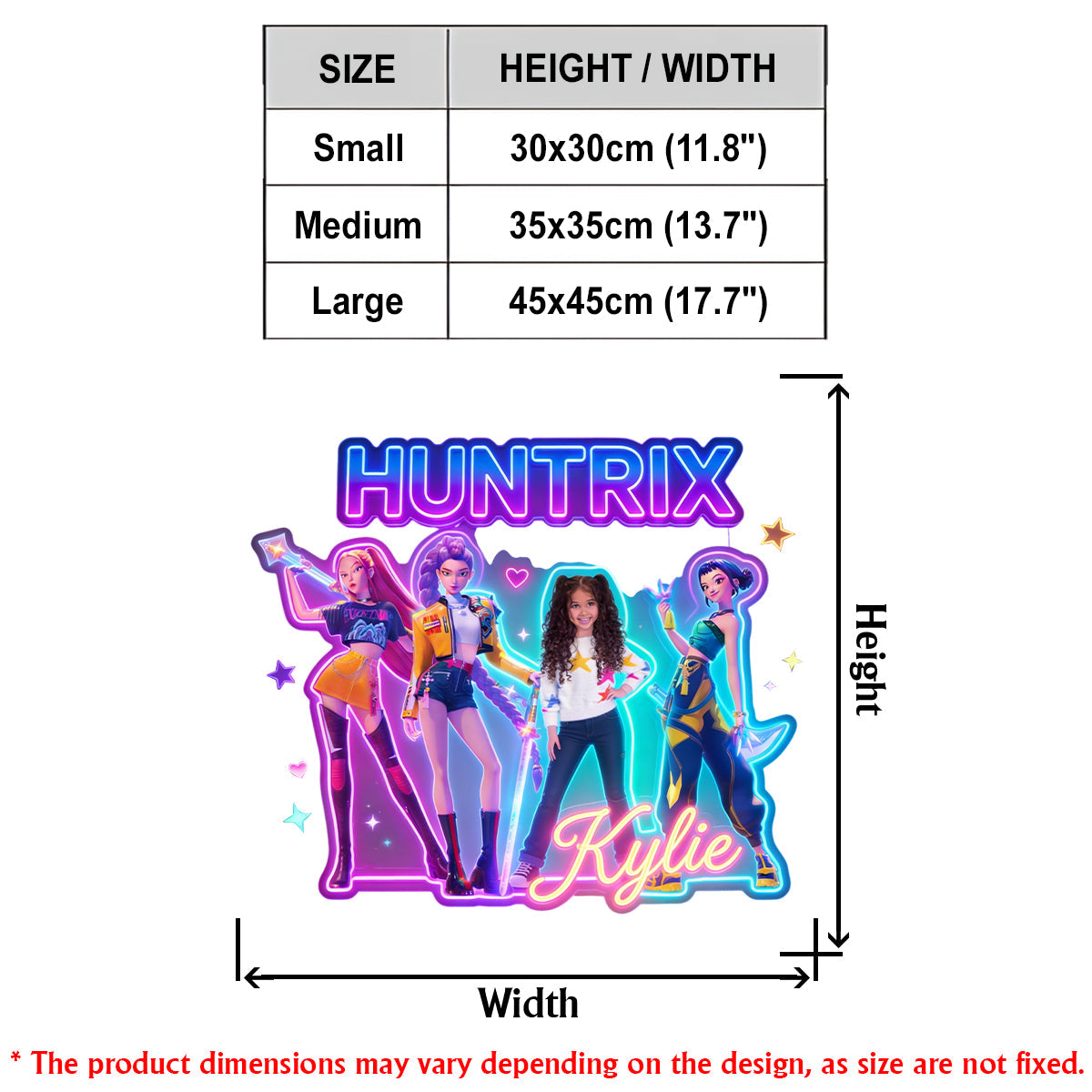 Musical K-Pop Movie Fan - Personalized Kid LED Light Acrylic Sign