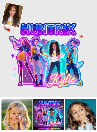 Musical K-Pop Movie Fan - Personalized Kid LED Light Acrylic Sign