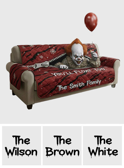 Horror Clown - Personalized Horror Character Quilted Sofa/Couch Cover