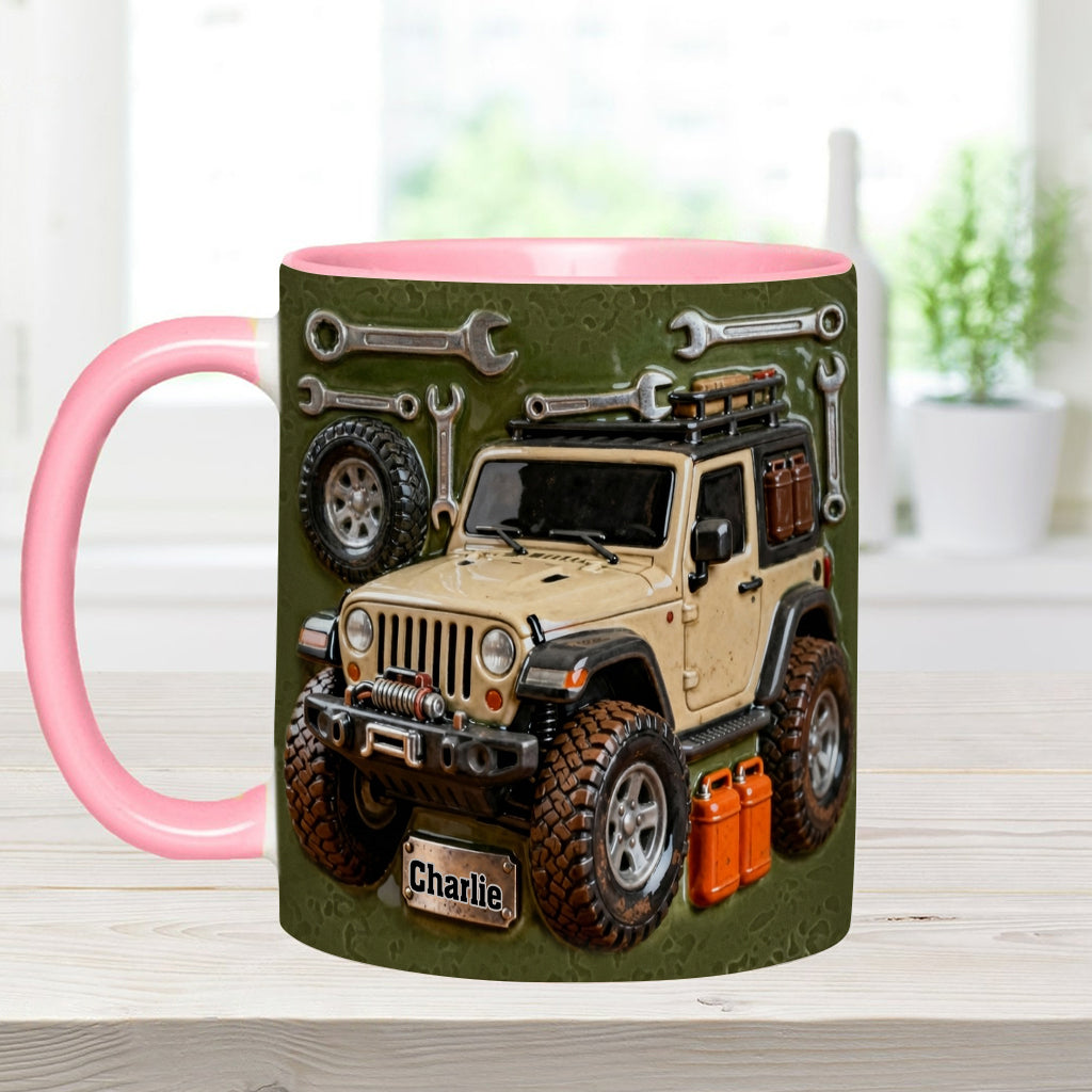 Adventure Awaits - Personalized Car Accent Mug & Coaster