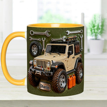 Adventure Awaits - Personalized Car Accent Mug & Coaster