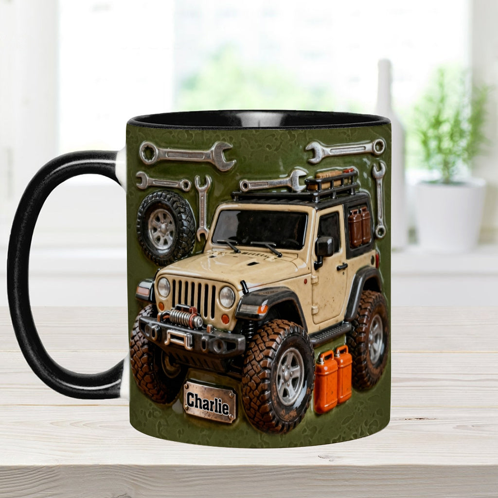 Adventure Awaits - Personalized Car Accent Mug & Coaster