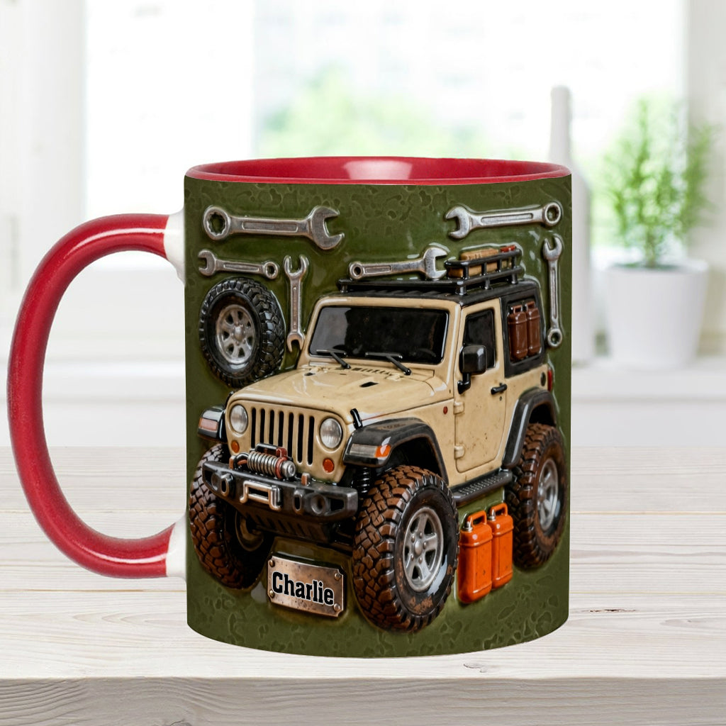 Adventure Awaits - Personalized Car Accent Mug & Coaster