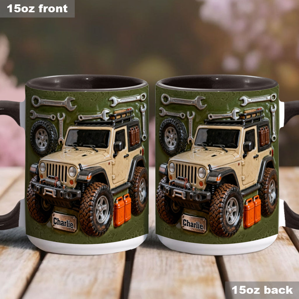 Adventure Awaits - Personalized Car Accent Mug & Coaster