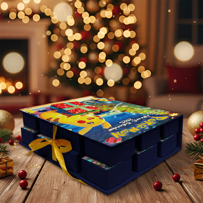 Merry Christmas - Personalized Monster Trainer Folded Advent Calendar With Ornaments