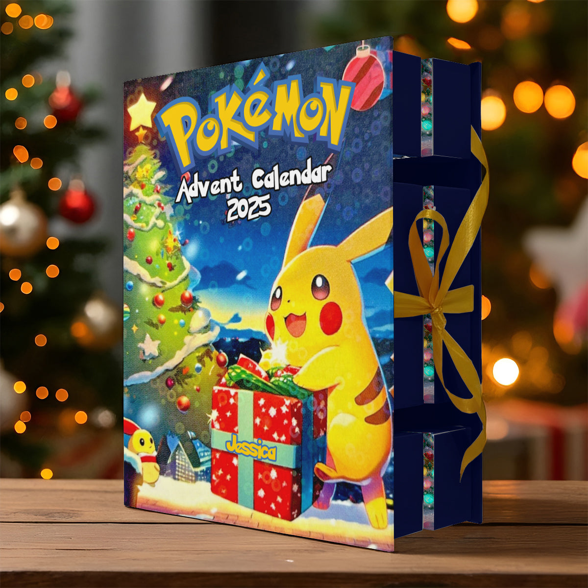 Merry Christmas - Personalized Monster Trainer Folded Advent Calendar With Ornaments