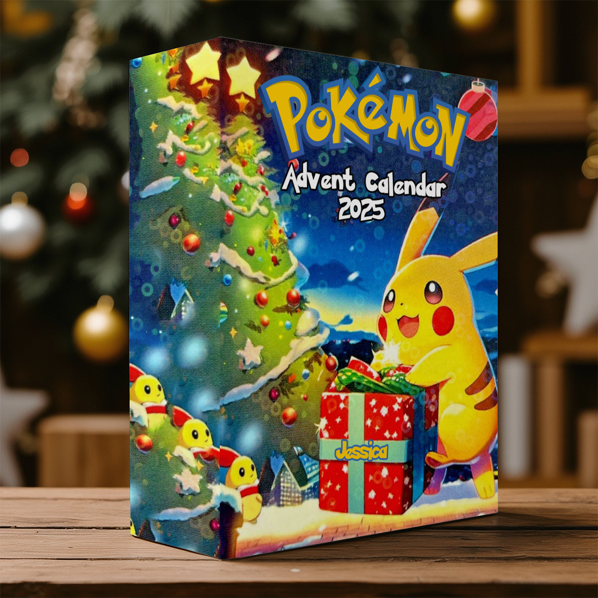 Merry Christmas - Personalized Monster Trainer Folded Advent Calendar With Ornaments