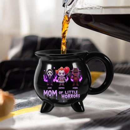 Gifts For Mom Mama Of Little Horrors - Personalized Horror Character Cauldron Mug