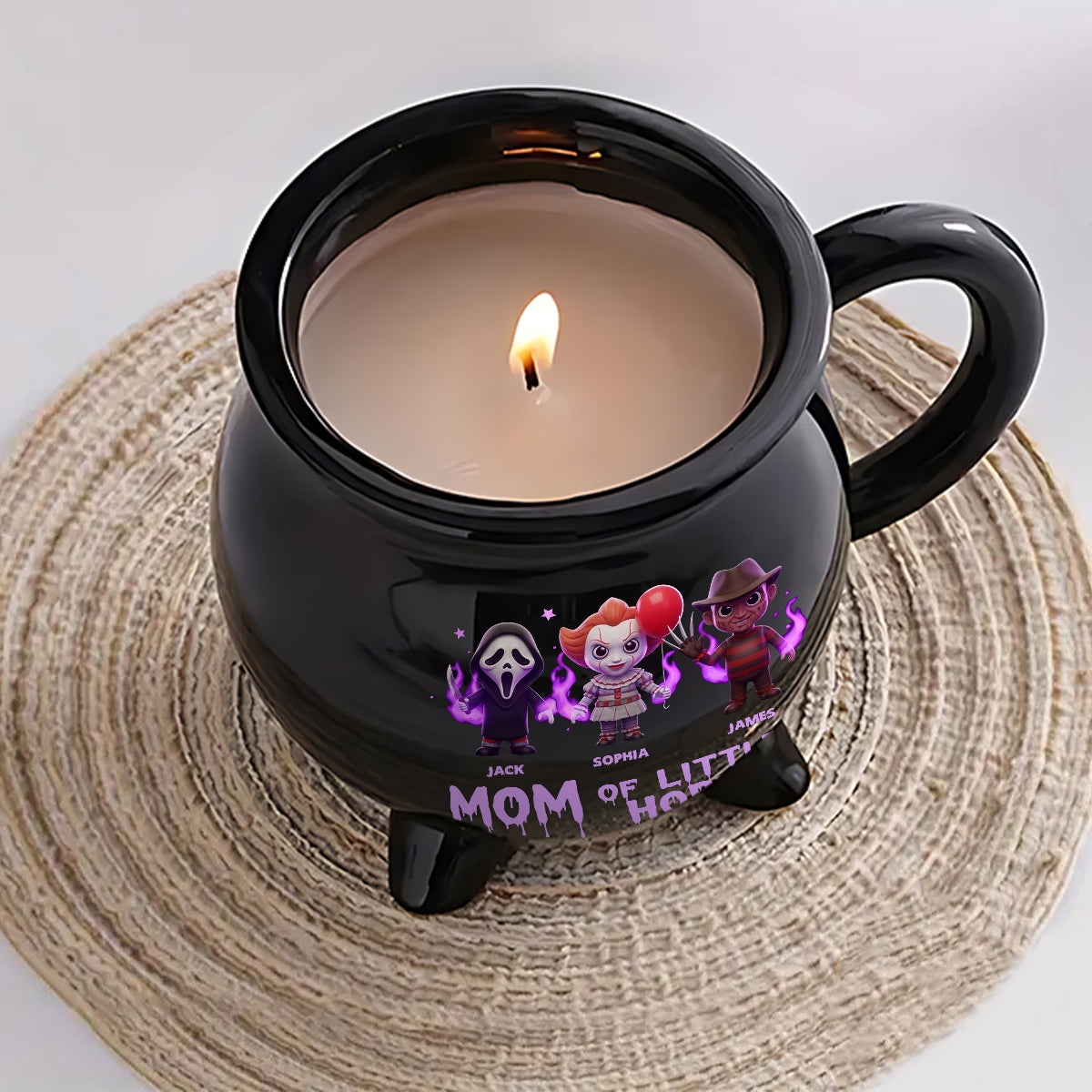 Gifts For Mom Mama Of Little Horrors - Personalized Horror Character Cauldron Mug