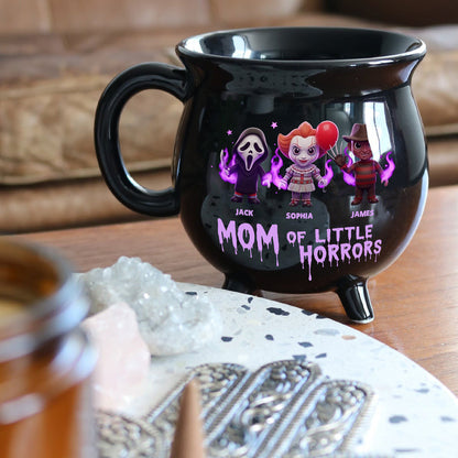 Gifts For Mom Mama Of Little Horrors - Personalized Horror Character Cauldron Mug