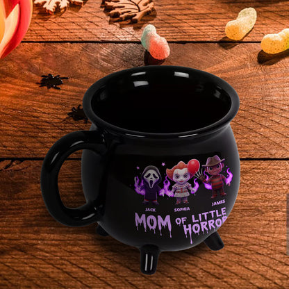 Gifts For Mom Mama Of Little Horrors - Personalized Horror Character Cauldron Mug