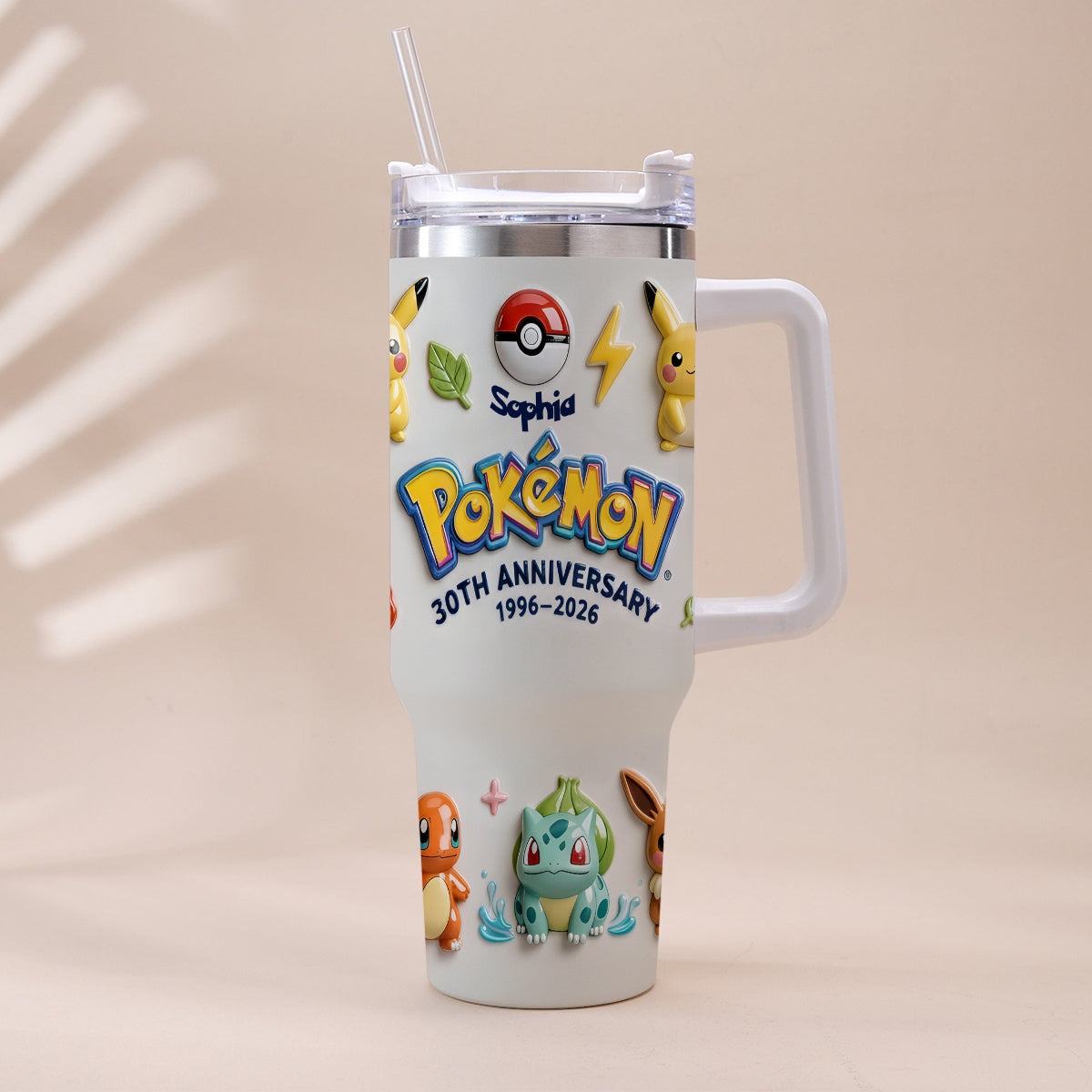 Monster Trainer 30th Anniversary - Personalized Monster Trainer Tumbler With Handle