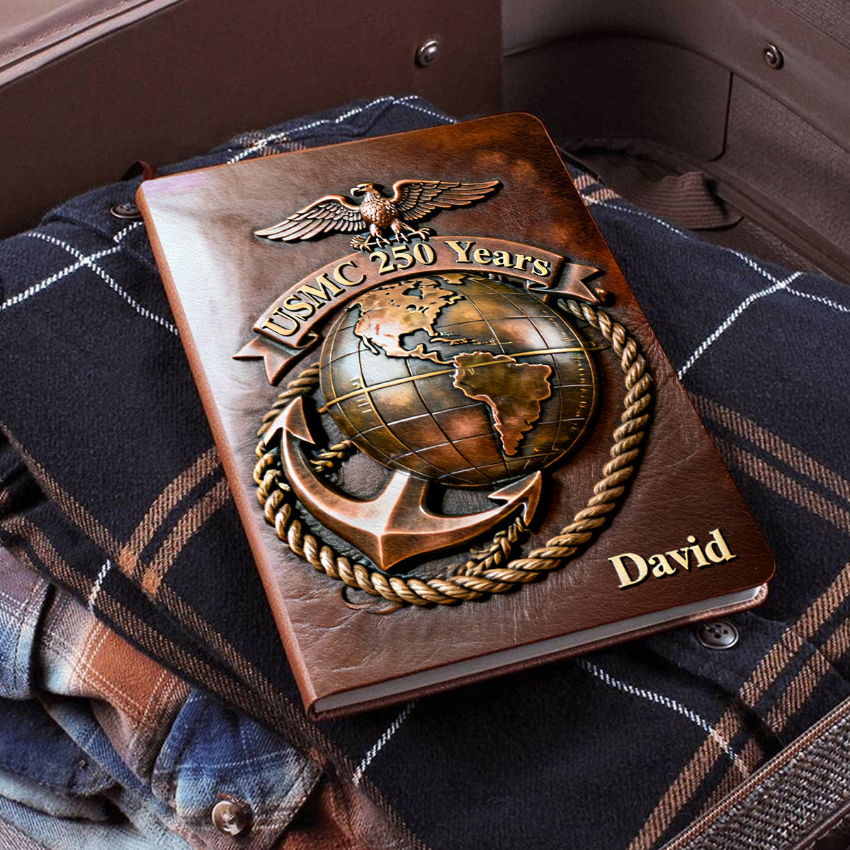 250th Anniversary - Personalized Veteran Leather Journal