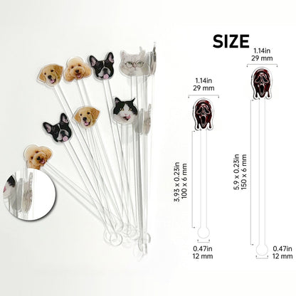 The Horror In Ghost Mask - Personalized Scream Set Accent Mug with Acrylic Stirrers
