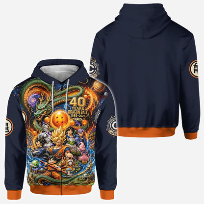 The Strongest 40th Anniversary - Personalized Seven Balls All Over Shirt