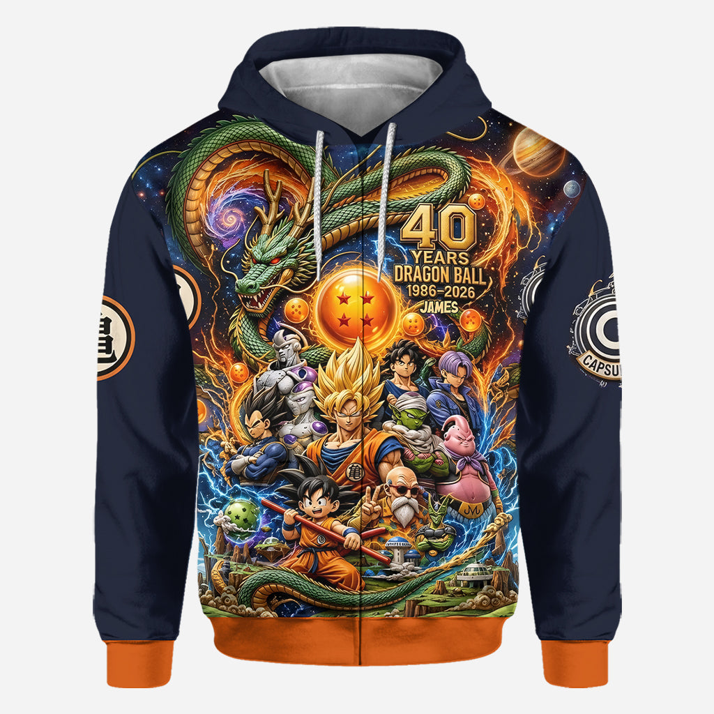 The Strongest 40th Anniversary - Personalized Seven Balls All Over Shirt