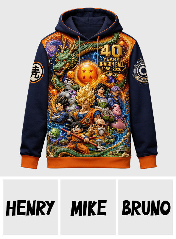 The Strongest 40th Anniversary - Personalized Seven Balls All Over Shirt