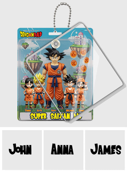 Super Dad - Personalized Seven Balls Multilayer 3D Box Tag