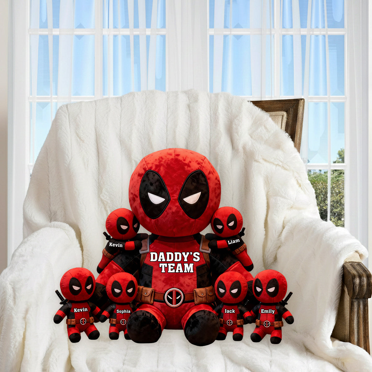 Daddy's Team - Personalized The Psychopath Premium Faux Fur Pillow