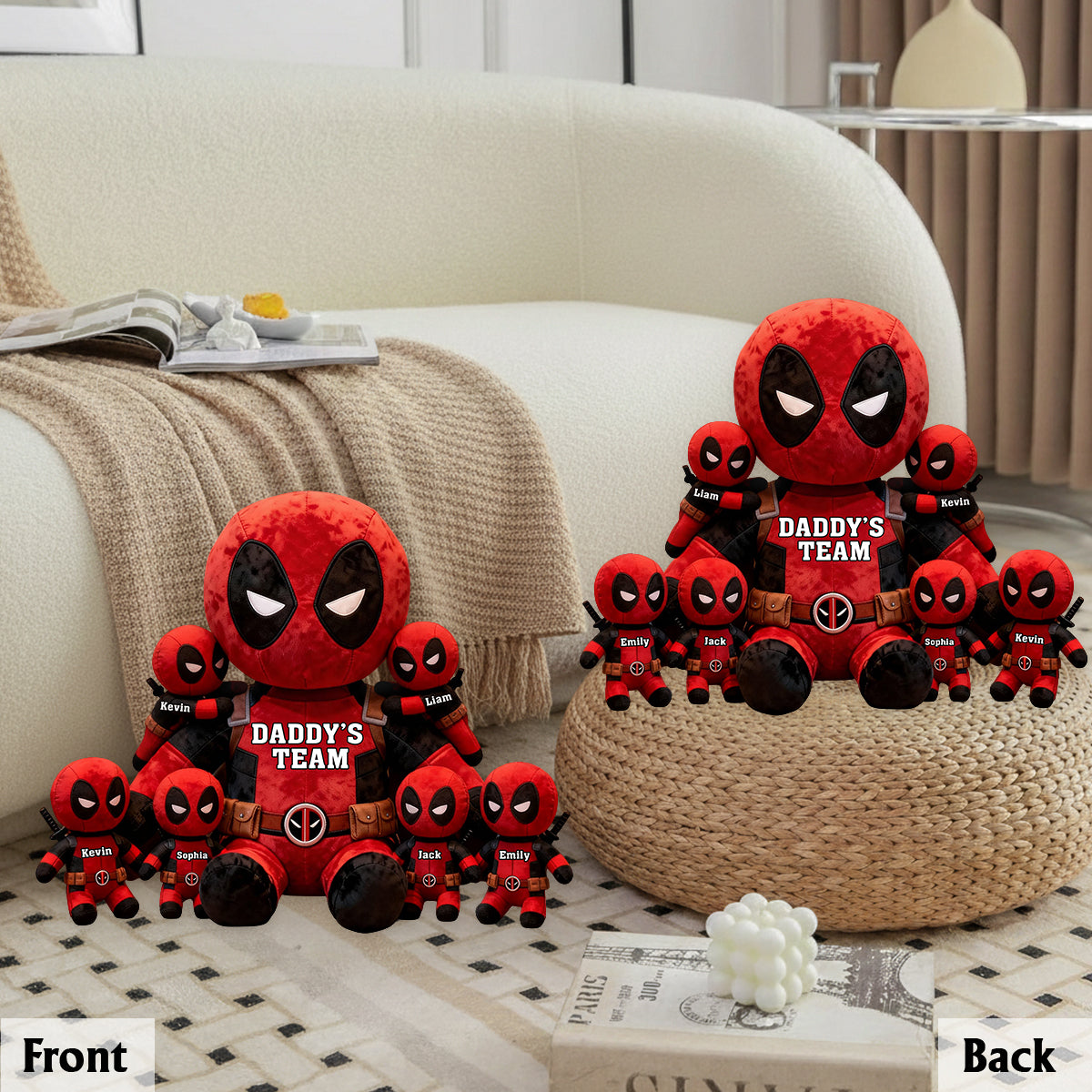 Daddy's Team - Personalized The Psychopath Premium Faux Fur Pillow