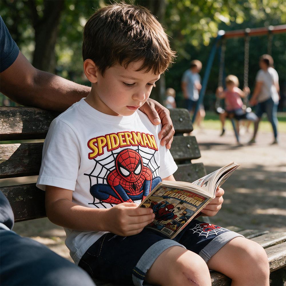 Spider Friend - Personalized Spider-Verse Kid T-shirt & Shorts