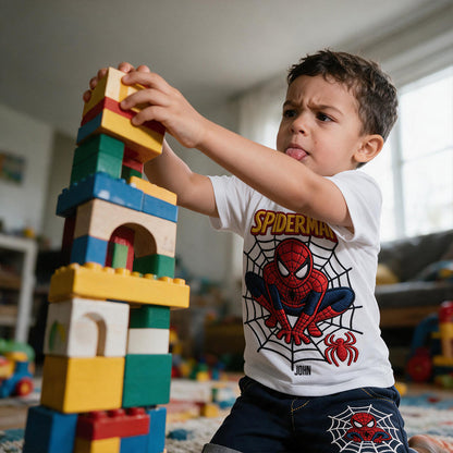 Spider Friend - Personalized Spider-Verse Kid T-shirt & Shorts