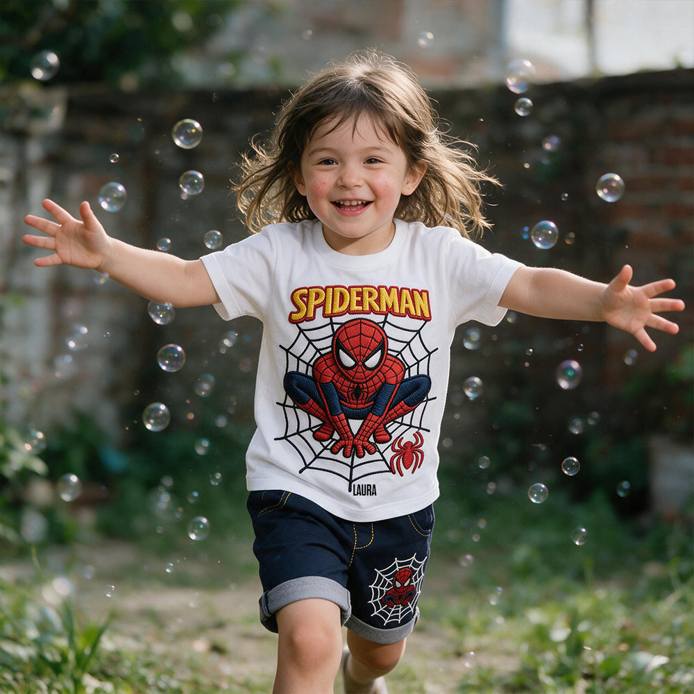 Spider Friend - Personalized Spider-Verse Kid T-shirt & Shorts