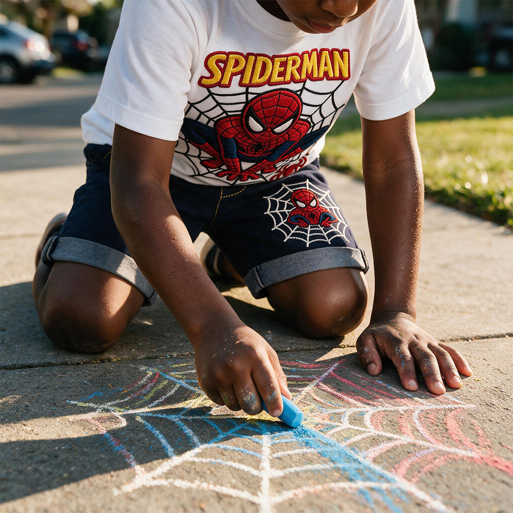 Spider Friend - Personalized Spider-Verse Kid T-shirt & Shorts