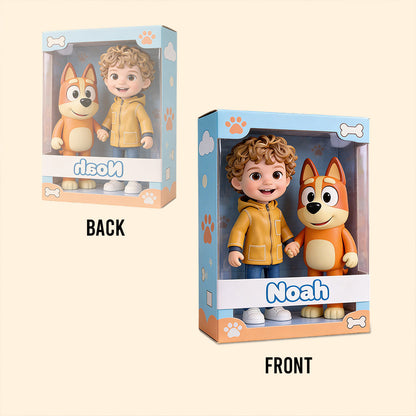 Custom Any Photo - Personalized Blue Dog Custom Shaped Acrylic Plaque