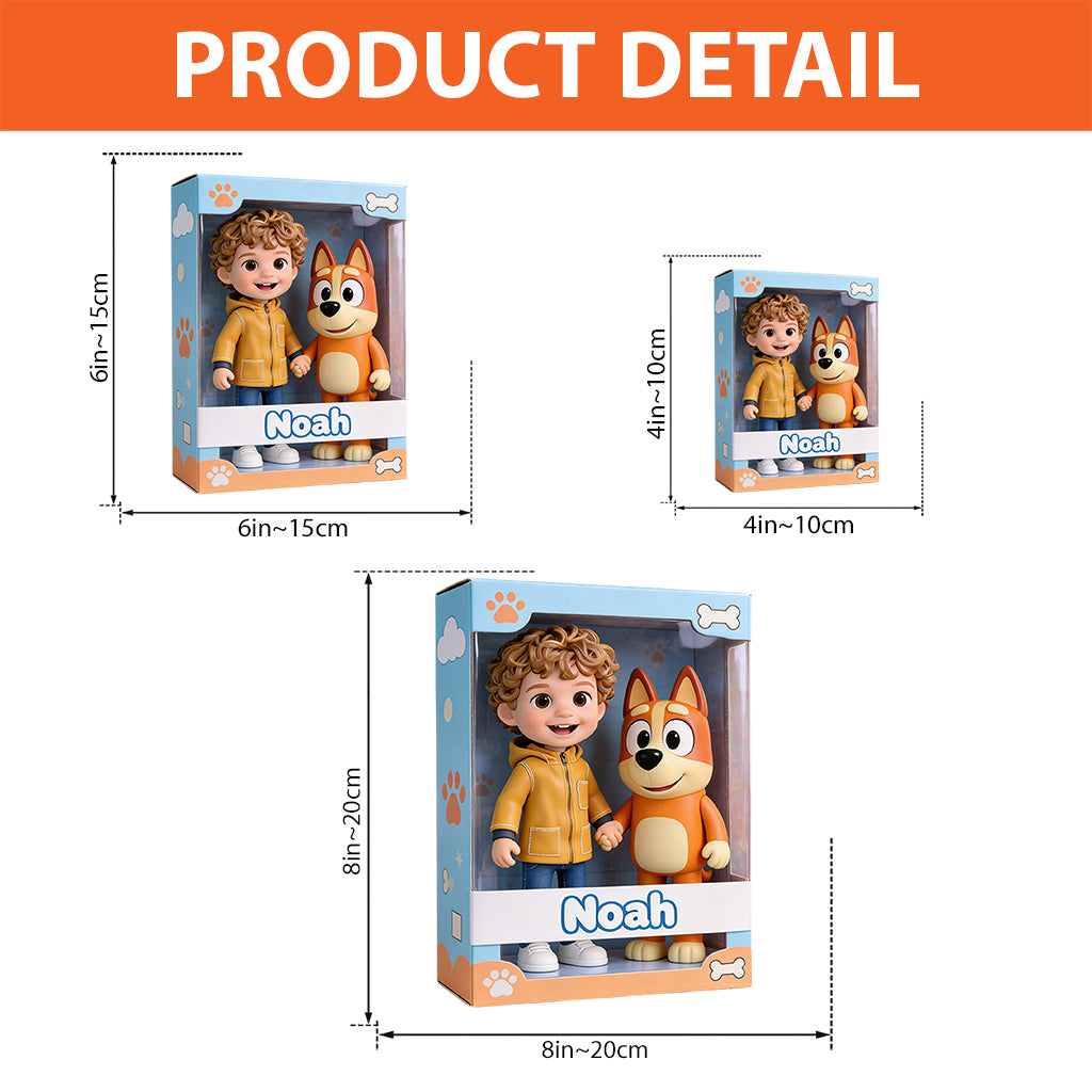 Custom Any Photo - Personalized Blue Dog Custom Shaped Acrylic Plaque