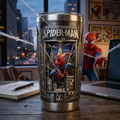 Your Friendly Neighborhood - Personalized Spider Tumbler