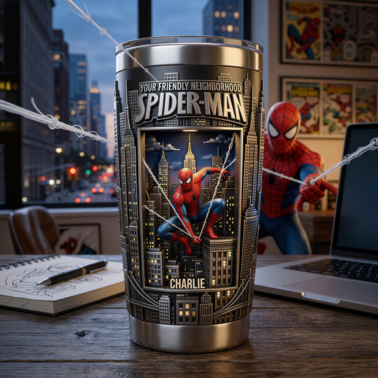 Your Friendly Neighborhood - Personalized Spider Tumbler