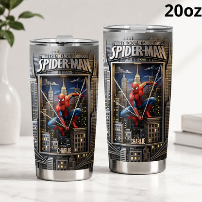 Your Friendly Neighborhood - Personalized Spider Tumbler