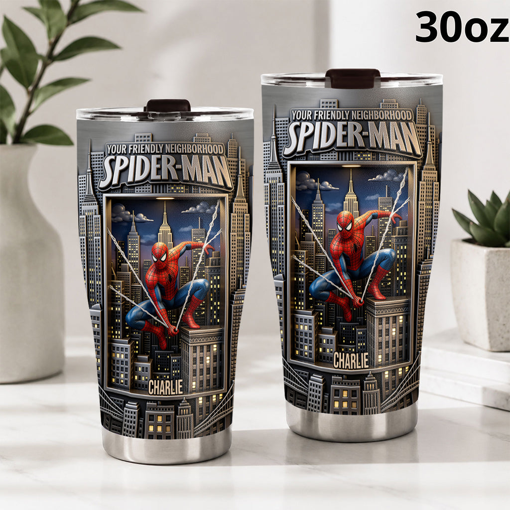 Your Friendly Neighborhood - Personalized Spider Tumbler